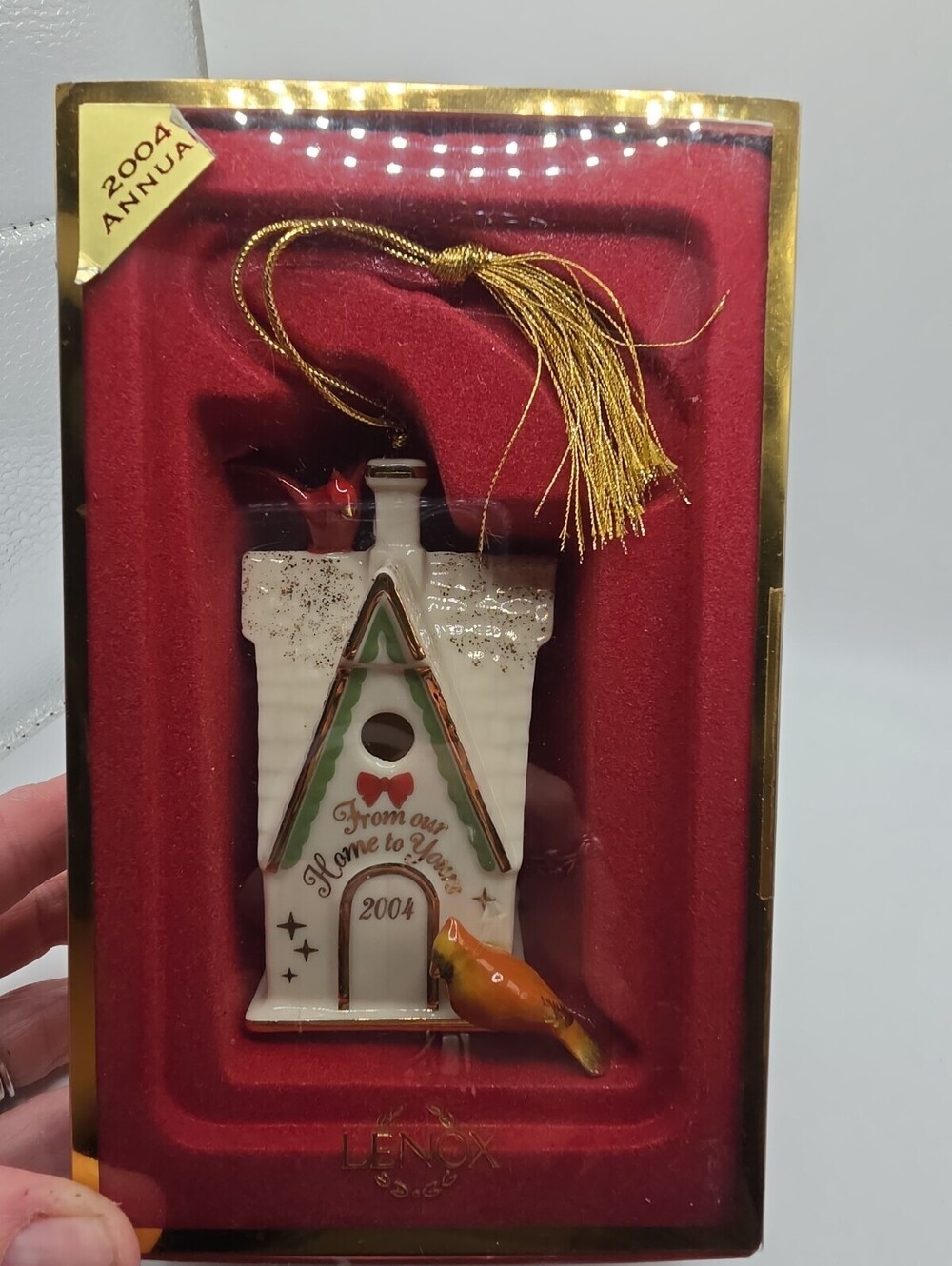 Lenox 2004 Annual Birdhouse "From Our Home to Yours" Ornament